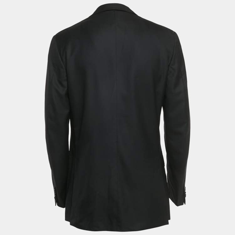 Pre Owned Ermenegildo Zegna Black Wool Blazer L