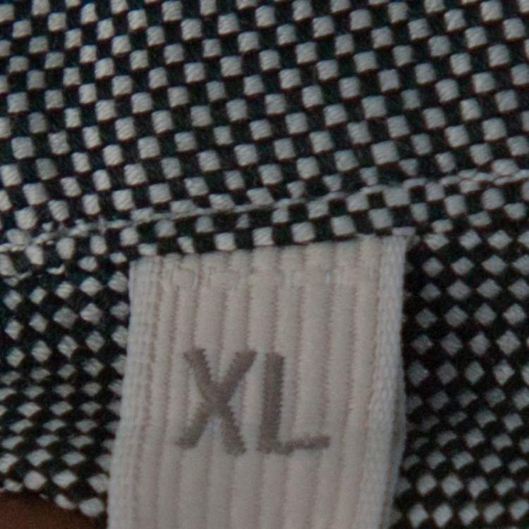 Pre Owned Ermenegildo Zegna Monochrome Oxford Cotton Long Sleeve Shirt XL