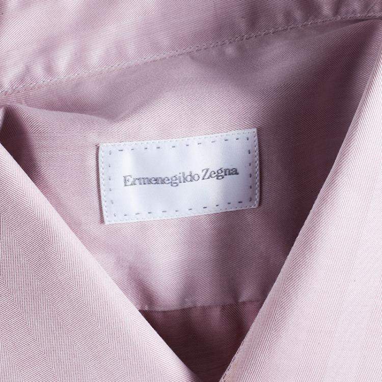Pre Owned Ermenegildo Zegna Men's Pink Shirt XXS