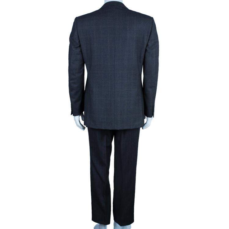 Pre Owned Ermenegildo Zegna Men's Grey Traveller Suit M 