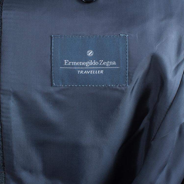 Pre Owned Ermenegildo Zegna Men's Grey Traveller Suit M 
