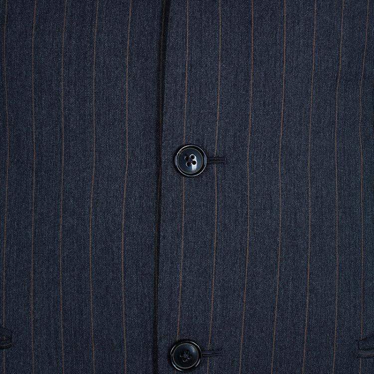 Pre Owned Ermenegildo Zegna Men's Grey Striped Suit M