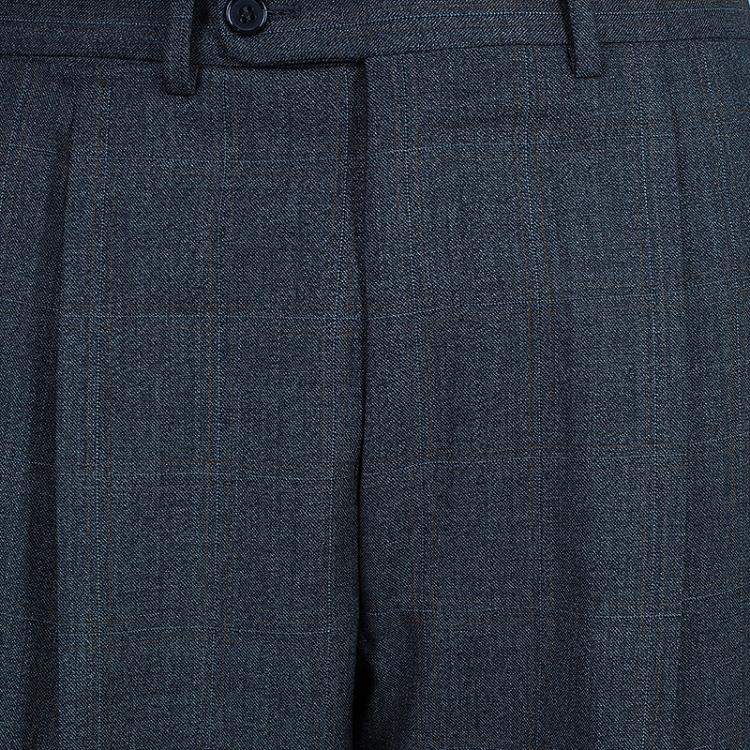Pre Owned Ermenegildo Zegna Men's Grey Striped Suit M