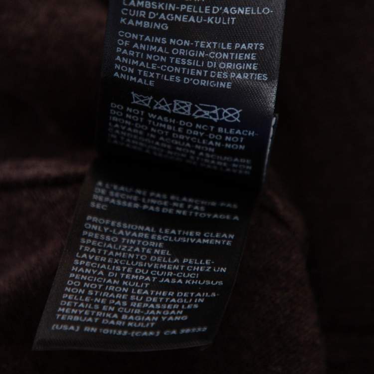 Pre Owned Ermenegildo Zegna Brown Premium Cashmere Zip Detail Sweater XXL