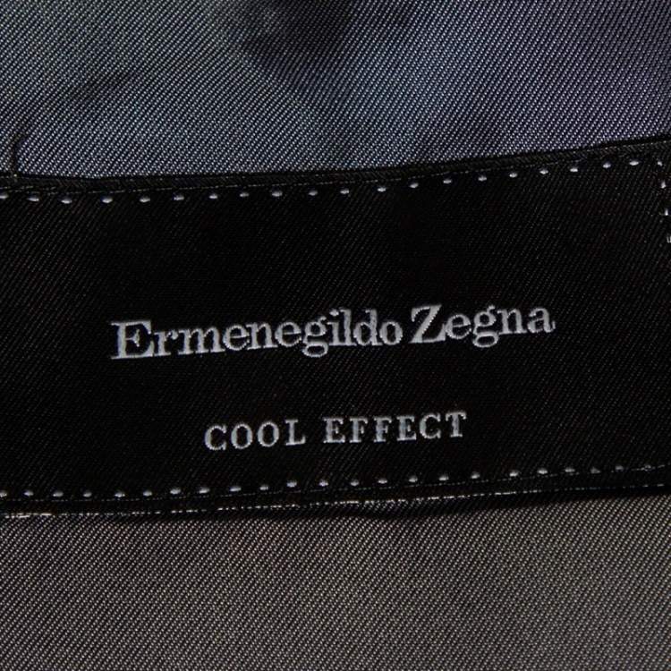 Pre Owned Ermenegildo Zegna Cool Effect Grey Wool Regular Fit Mila Suit 4XL