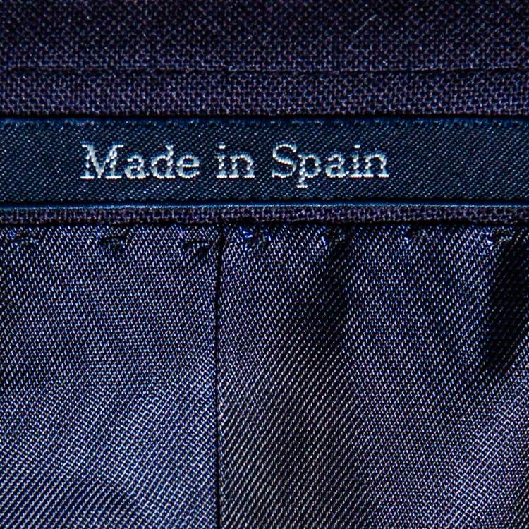 Pre Owned Ermenegildo Zegna Navy Blue Wool Single Breasted Suit XXL