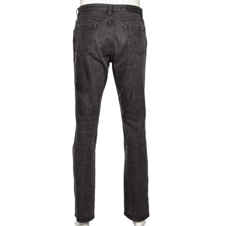 Pre Owned Ermenegildo Zegna Grey Denim Jeans S 