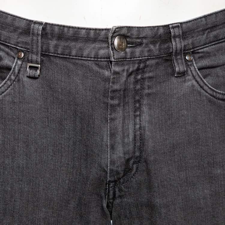 Pre Owned Ermenegildo Zegna Grey Denim Jeans S 