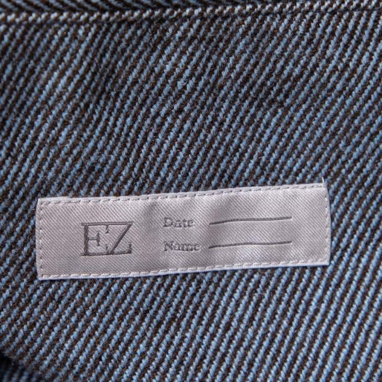 Pre Owned Ermenegildo Zegna Two-Toned Cashmere & Wool Single Breasted Blazer XXL 