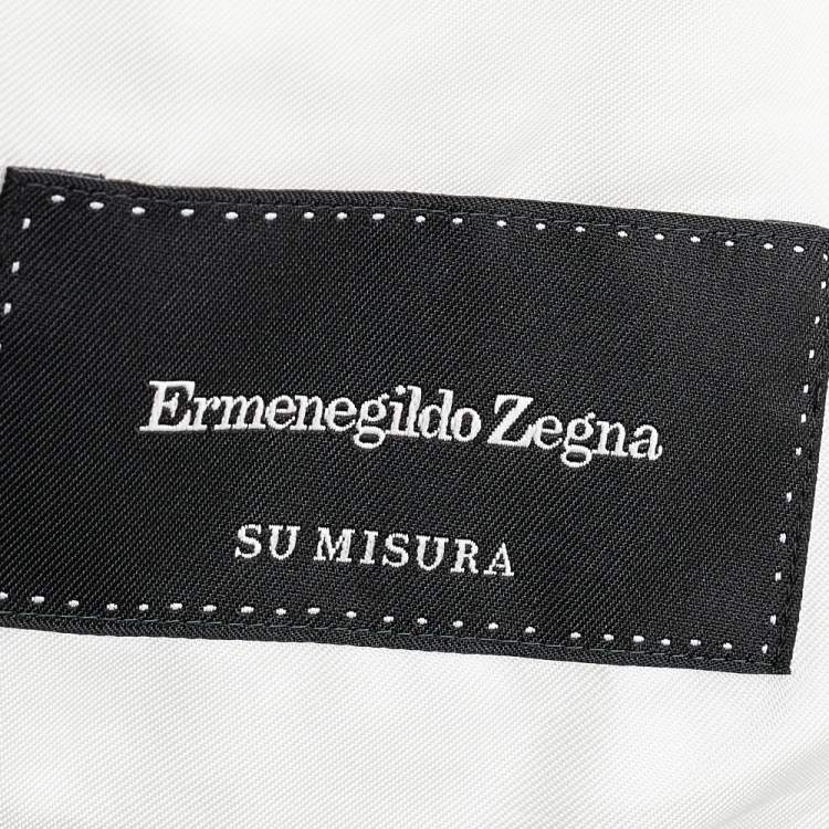 Pre Owned Ermenegildo Zegna Beige Wool Blazer L