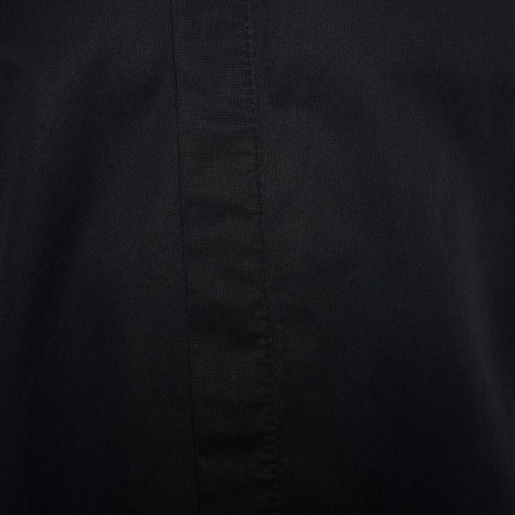 Pre Owned Ermenegildo Zegna Black Cotton Button Front Shirt M