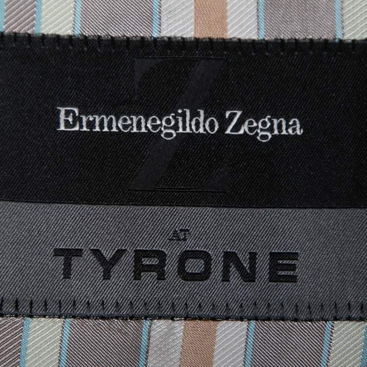 Pre Owned Ermenegildo Zegna Brown Linen Single Breasted Blazer XL