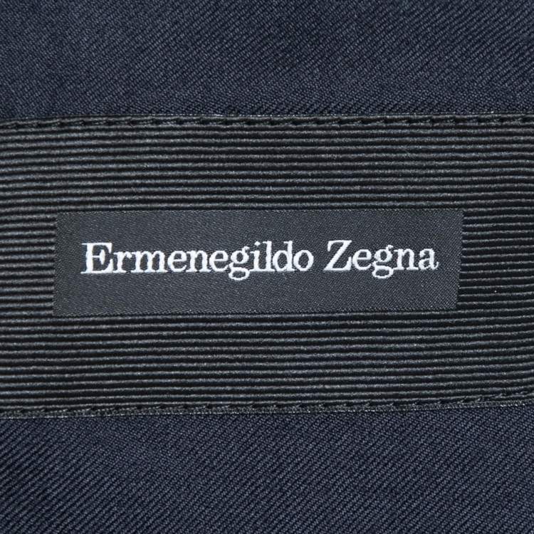 Pre Owned Ermenegildo Zegna Navy Blue Cashmere Single Breasted Blazer M