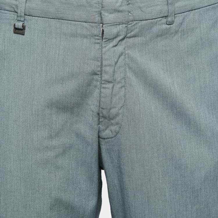 Pre Owned Ermenegildo Zegna Grey Cotton Trousers 2XL