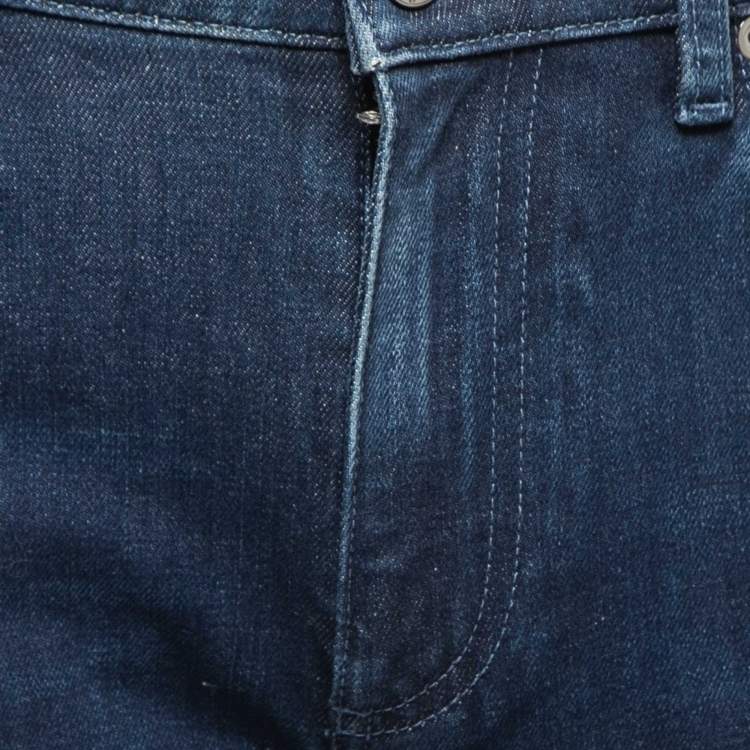 Pre Owned Ermenegildo Zegna Blue Denim Slim Fit Jeans M Waist 32"
