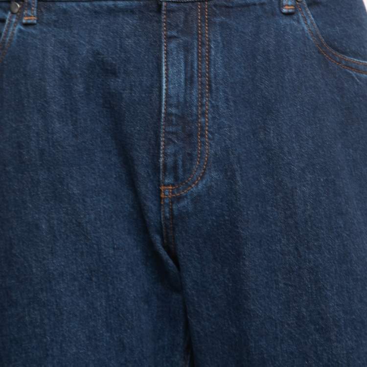 Pre Owned Ermenegildo Zegna Navy Blue Denim Slim Fit Jeans 3XL