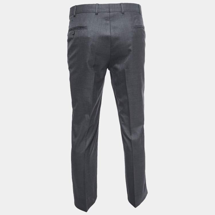 SELECTED HOMME Liam Slim Check Tailored Trousers, Light Grey Melange at  John Lewis & Partners