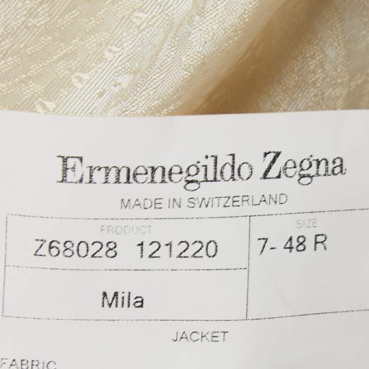Pre Owned Ermenegildo Zegna Brown Corduroy Single Breasted Blazer M