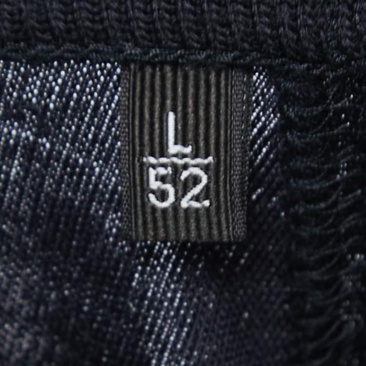 Pre Owned Ermenegildo Zegna Black Wool Crew Neck Half Sleeve T-Shirt L