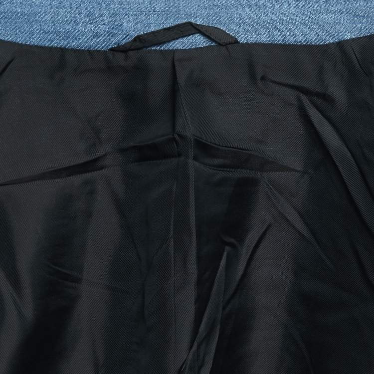 Pre Owned Ermenegildo Zegna Blue Linen Blend Single Breasted Blazer 4XL