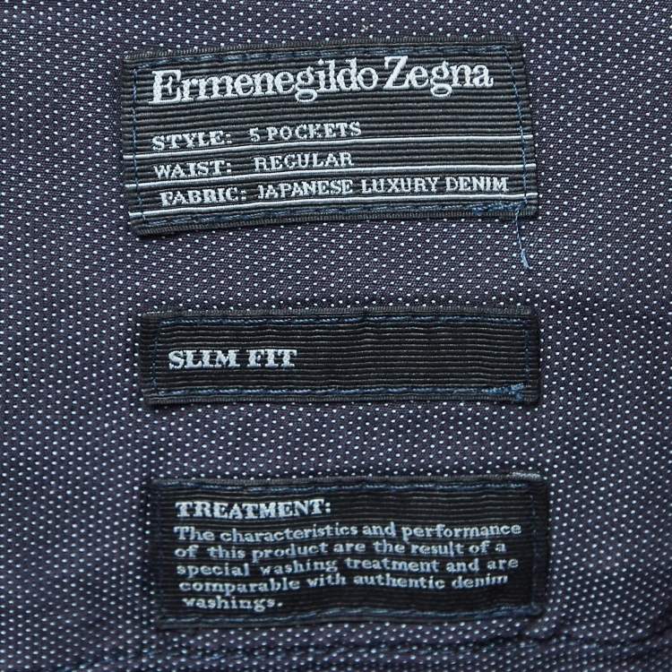 Pre Owned Ermenegildo Zegna Blue Denim Regular Fit Jeans XXL/Waist 38"