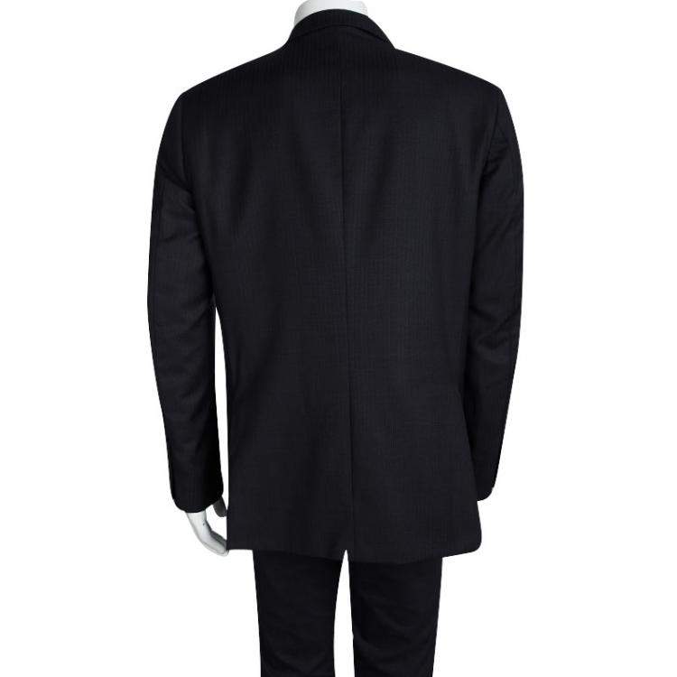 Pre Owned Ermenegildo Zegna Couture Black Wool Regular Fit Blazer XXL