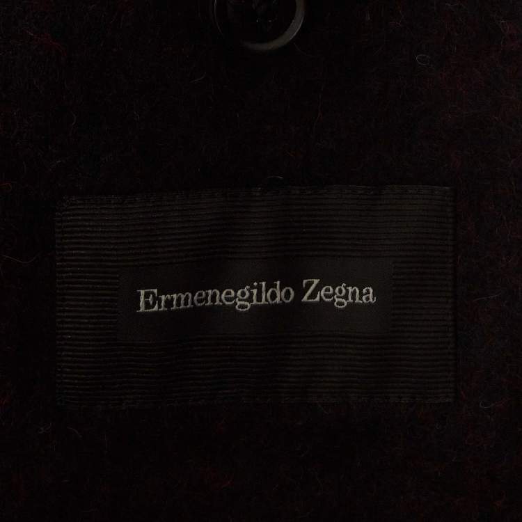 Pre Owned Ermenegildo Zegna Navy Blue Wool Single Breasted Blazer M