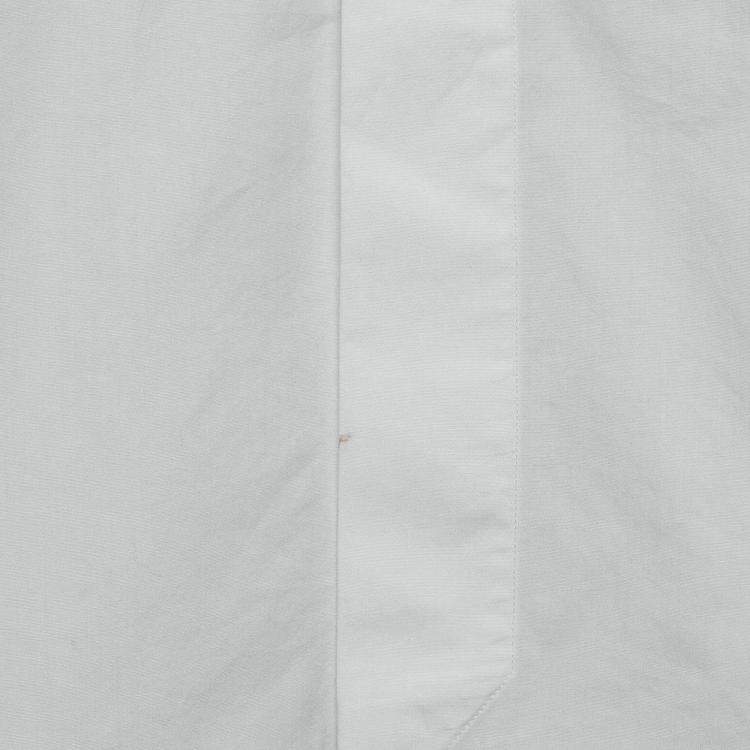 Pre Owned Ermenegildo Zegna White Pique Bib Cotton Tuxedo Shirt 4XL