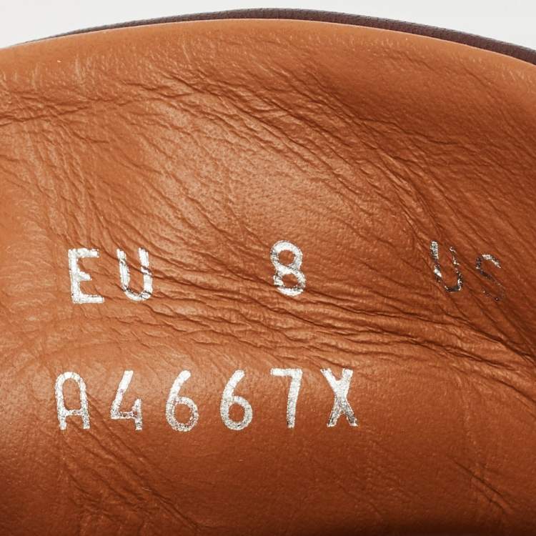 مملوكة مسبقًا Ermenegildo Zegna Brown Leather Triple Stitch Slip On Sneakers Size 41