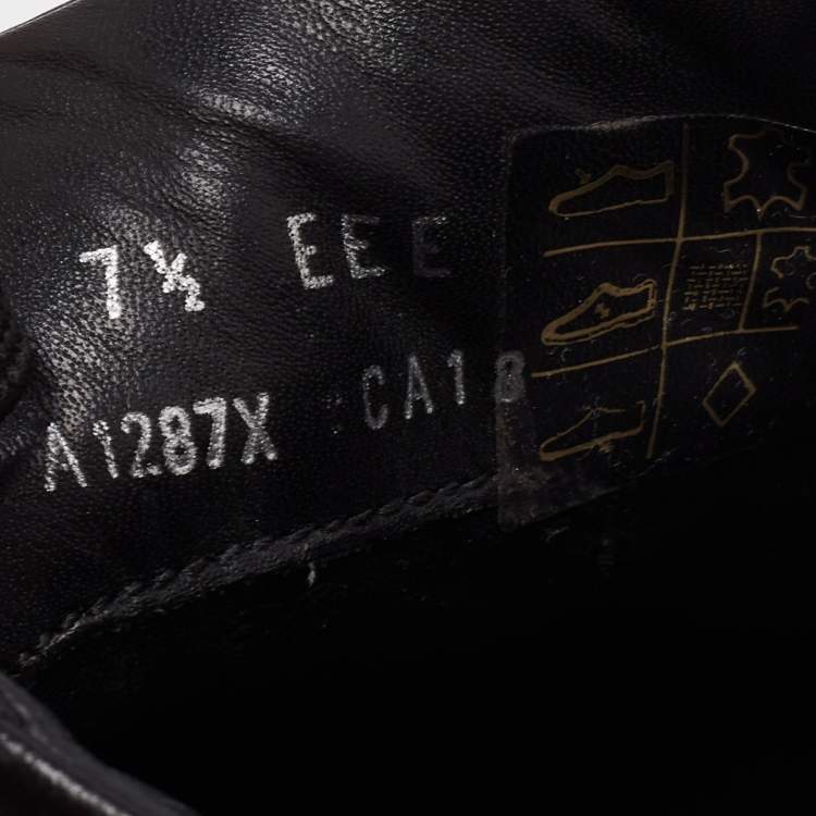 Pre Owned Ermenegildo Zegna Black Leather Low Top Sneakers Size 41.5