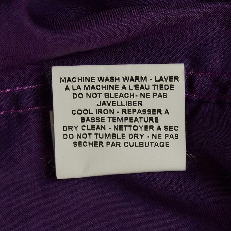 Pre Owned Etro Purple Cotton Paisley Printed Collar Button Front Shirt XXXL