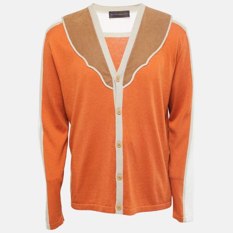 Mens suede front on sale cardigan