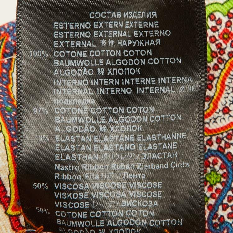 Pre Owned Etro Multicolor Paisley Print Canvas Bucket Hat L/XL