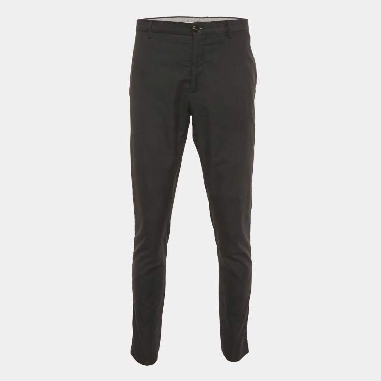 Pre Owned Etro Dark Grey Wool Blend Formal Trousers XXL
