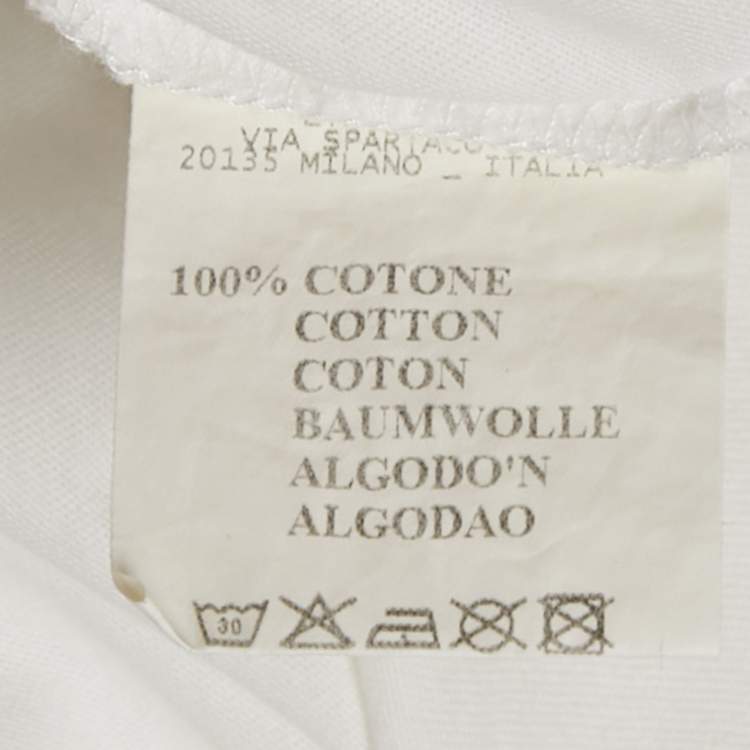 Pre Owned Etro White Paisley Print Jersey Crewneck T-Shirt XXL