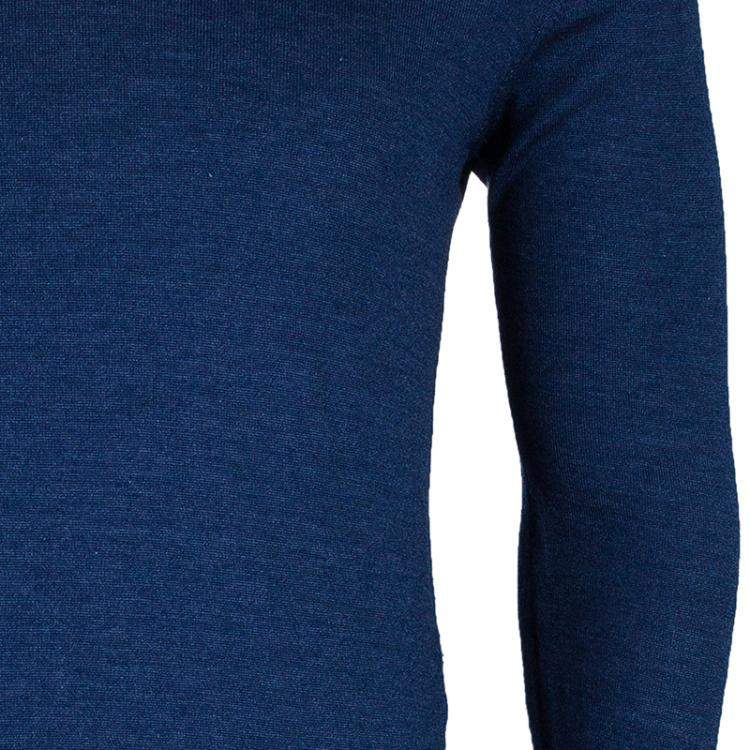 Pre Owned Etro Men's Blue Knit V-Neck Sweater M