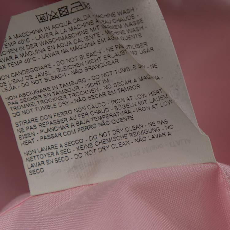 Pre Owned Etro Light Pink Cotton Button Down Shirt M