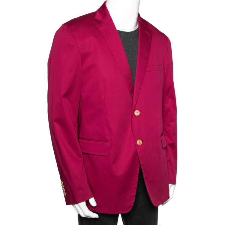 Pre Owned Etro Pink Cotton Mineide Soft Blazer L