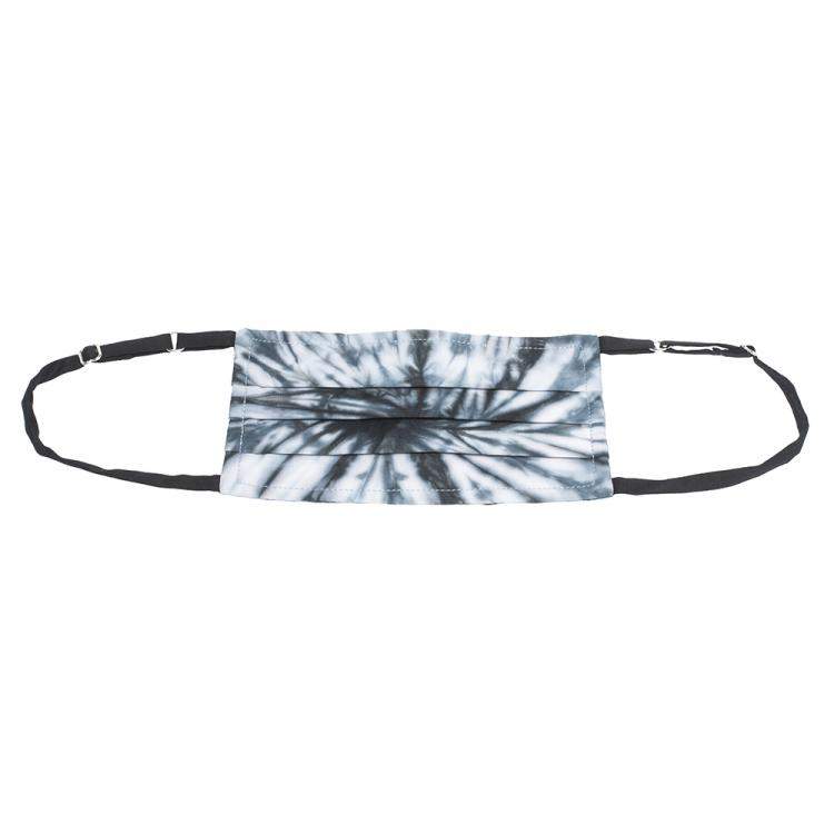 Pre Owned Non-Medical Handmade Black Tie Dye Face Mask By Mr. Moudz Collection (Available for UAE Customers Only)