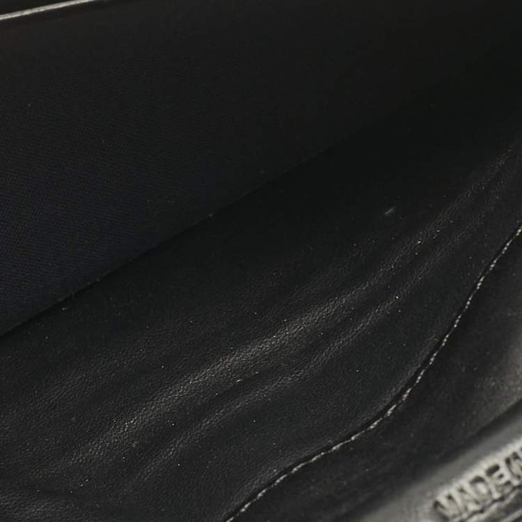 Pre Owned Faure Le Page Black Coated Canvas Bifold Long Wallet