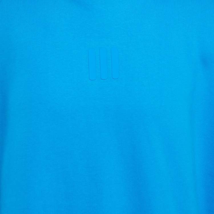 Pre Owned Essentials Fear of God x Adidas Logo Print Cotton Athletics Hoodie XS