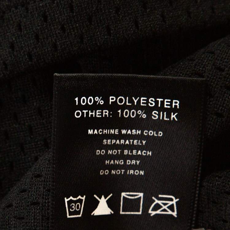 Pre Owned Fear of God Fifth Collection Black Perforated Knit Oversized T Shirt S 