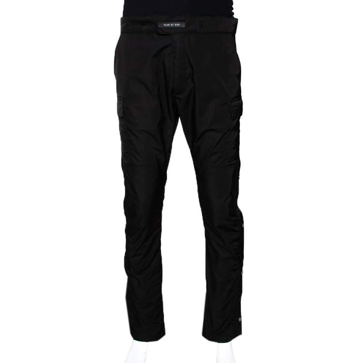 Fear of God Sixth Collection Black Synthetic Cargo Pants M Fear of