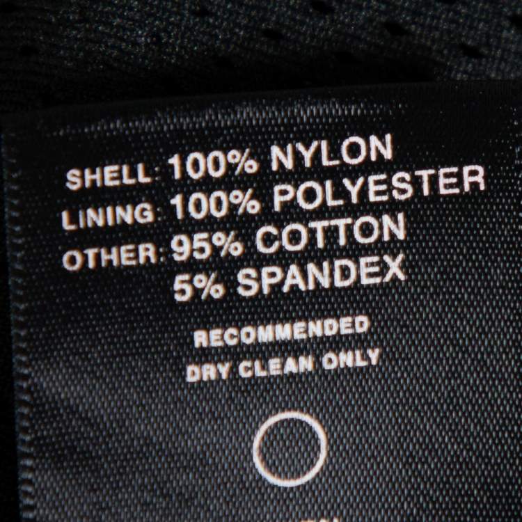 Pre Owned Fear of God Fifth Collection Black Satin Manuel Applique Detail Bomber Jacket S