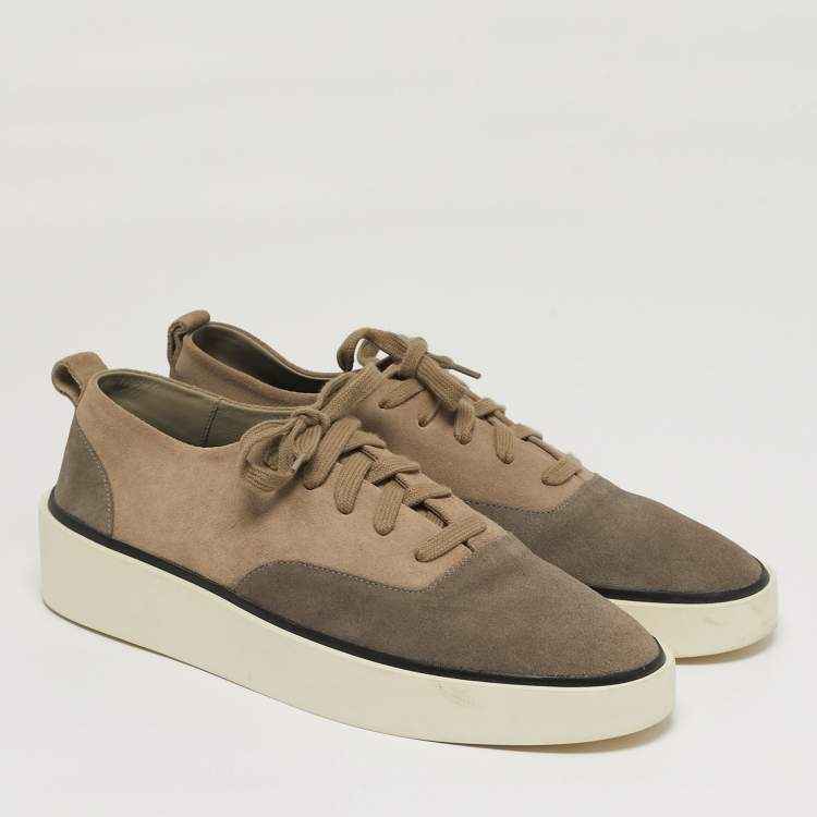 Pre Owned Fear of God Size 44 Two Tone Suede Lace Up Sneakers