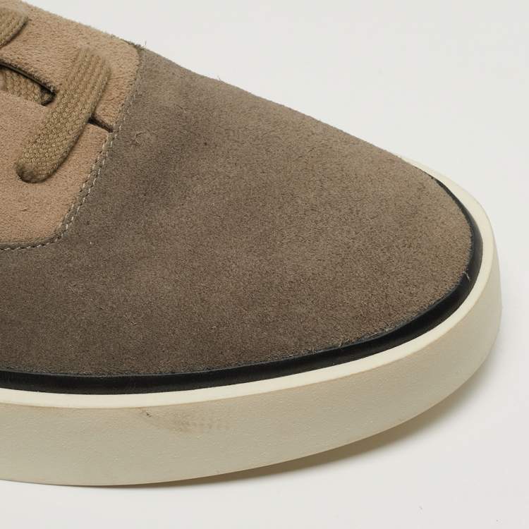 Pre Owned Fear of God Size 44 Two Tone Suede Lace Up Sneakers