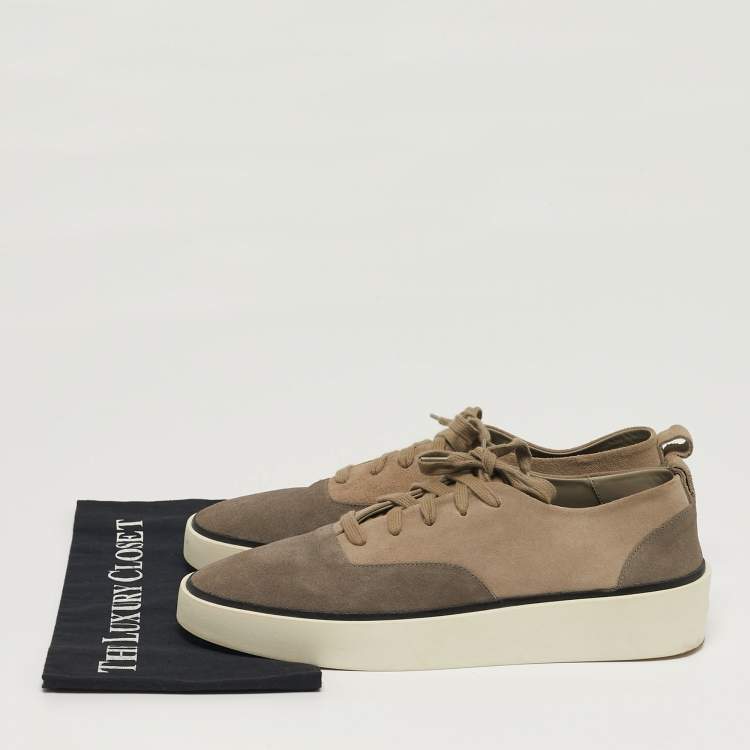 Pre Owned Fear of God Size 44 Two Tone Suede Lace Up Sneakers