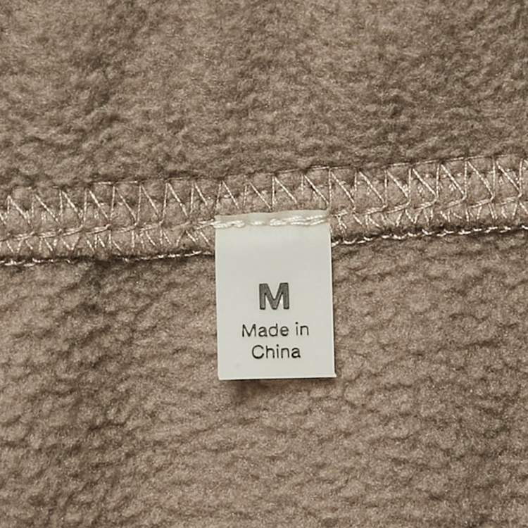 Pre Owned Essentials Fear of God Dark Grey Faux Fleece Sweatpants M