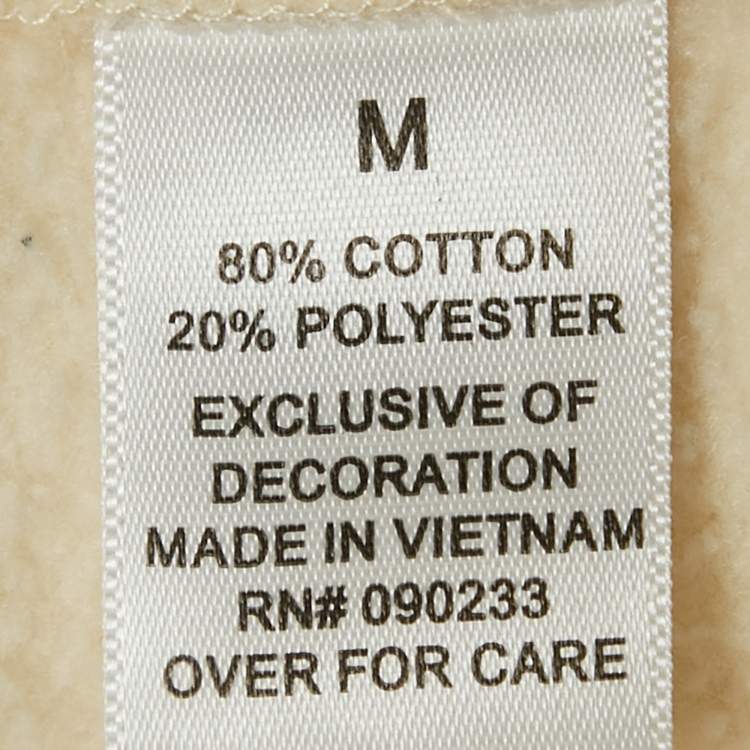 Pre Owned Essentials Fear of God Cream Cotton Fleece Shorts 
