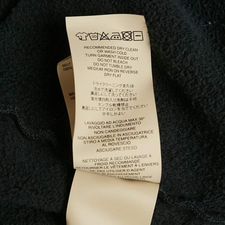 Pre Owned Fear of God Black Cotton Zip-Up Oversized Jacket M